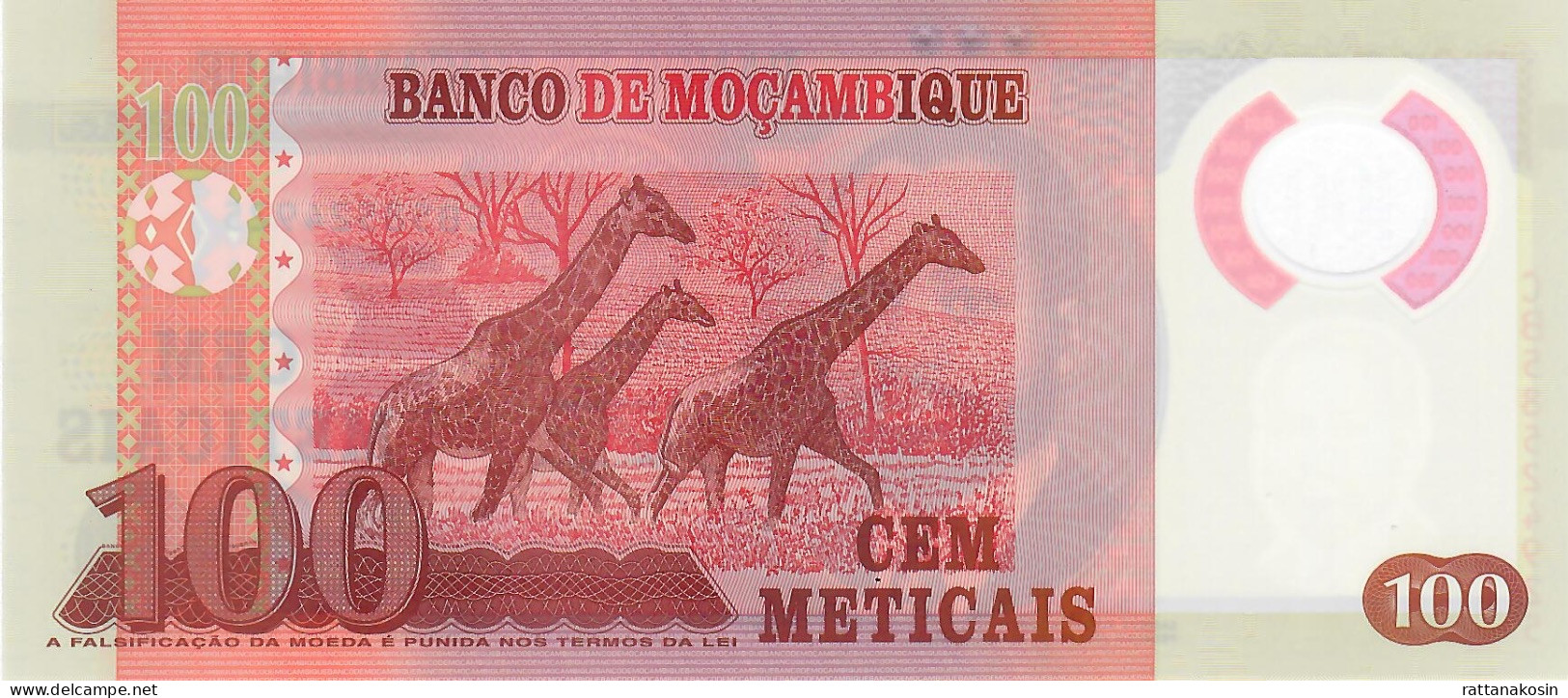 MOZAMBIQUE P151a 100 METICAIS 2011  UNC. - Moçambique