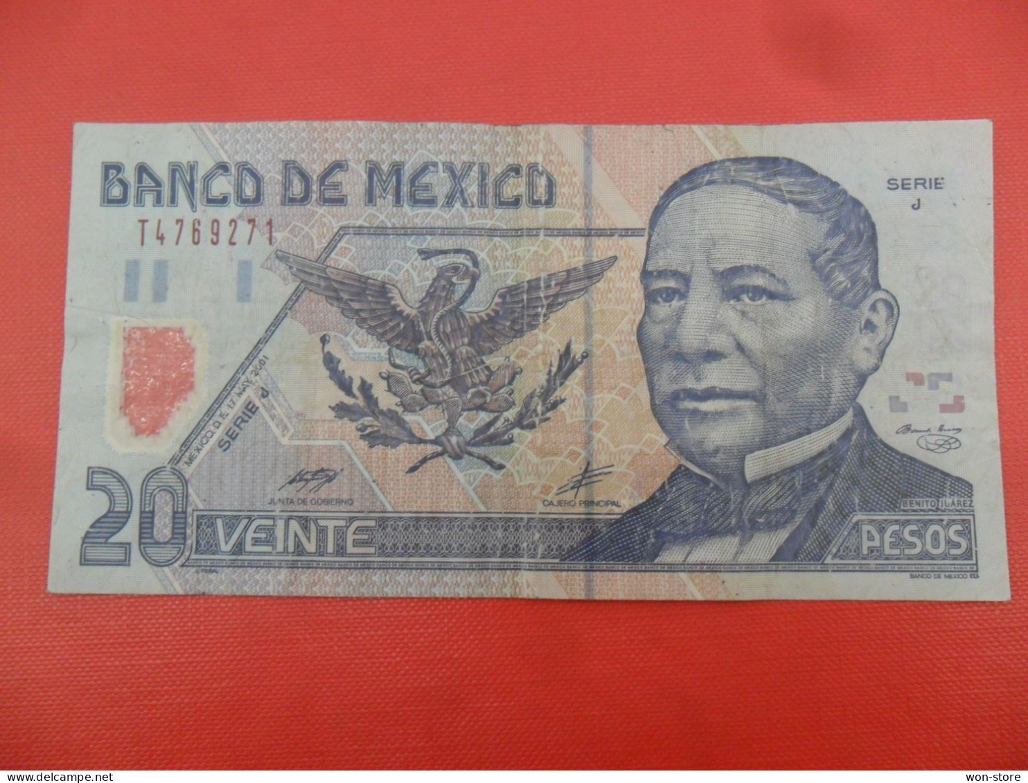8843 - Mexico 20 Pesos 2001 - P-116b.3 - Mexique