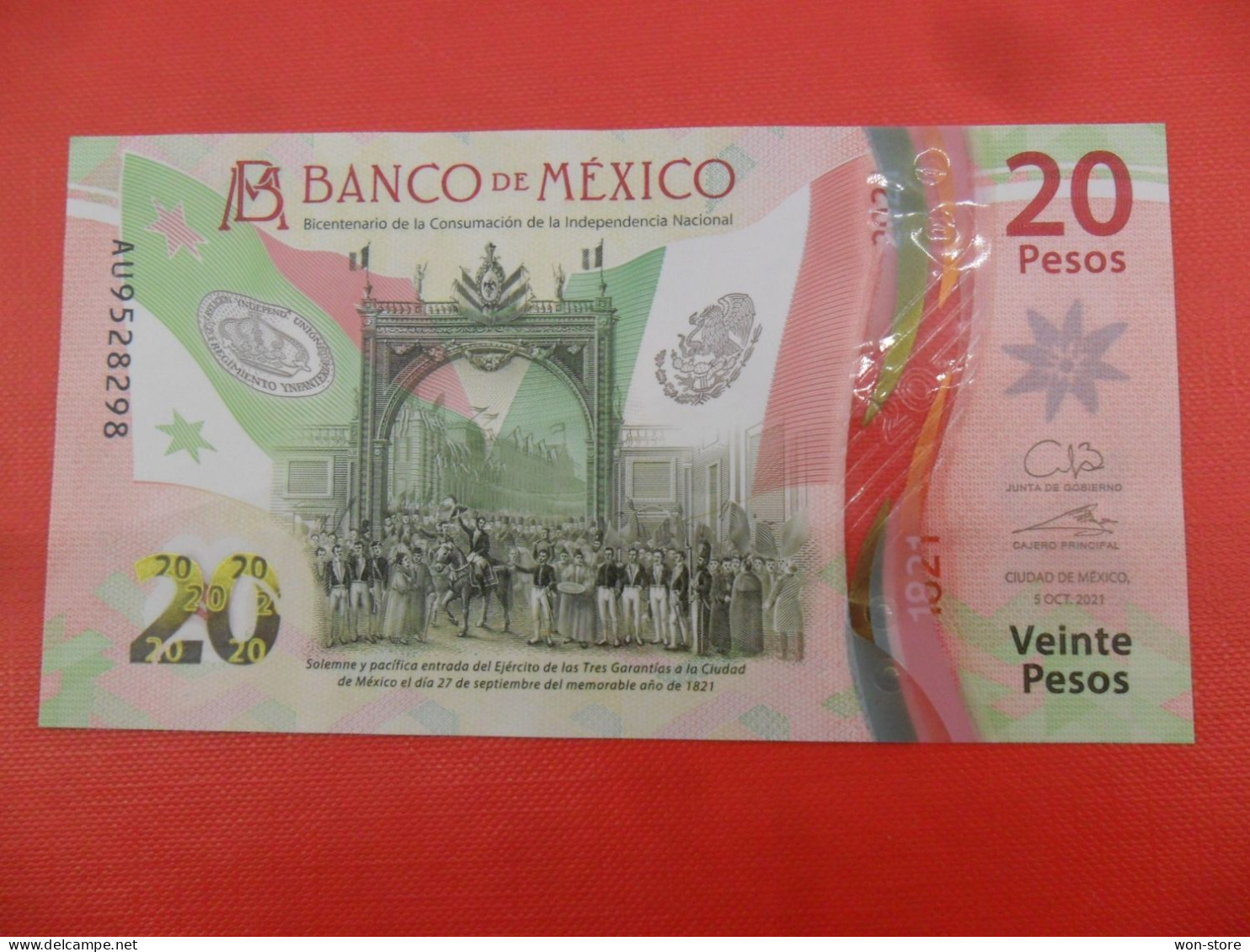 8842 - Mexico 20 Pesos 2021 Commemorative - P-132c.5 - Mexique