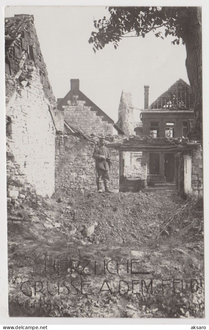 Saint-Laurent-Blangy, Zerstörungen Im Ersten Weltkrieg - 1916 (Arras, Pas-de-Calais, Première Guerre Mondiale, WW1) - Saint Laurent Blangy