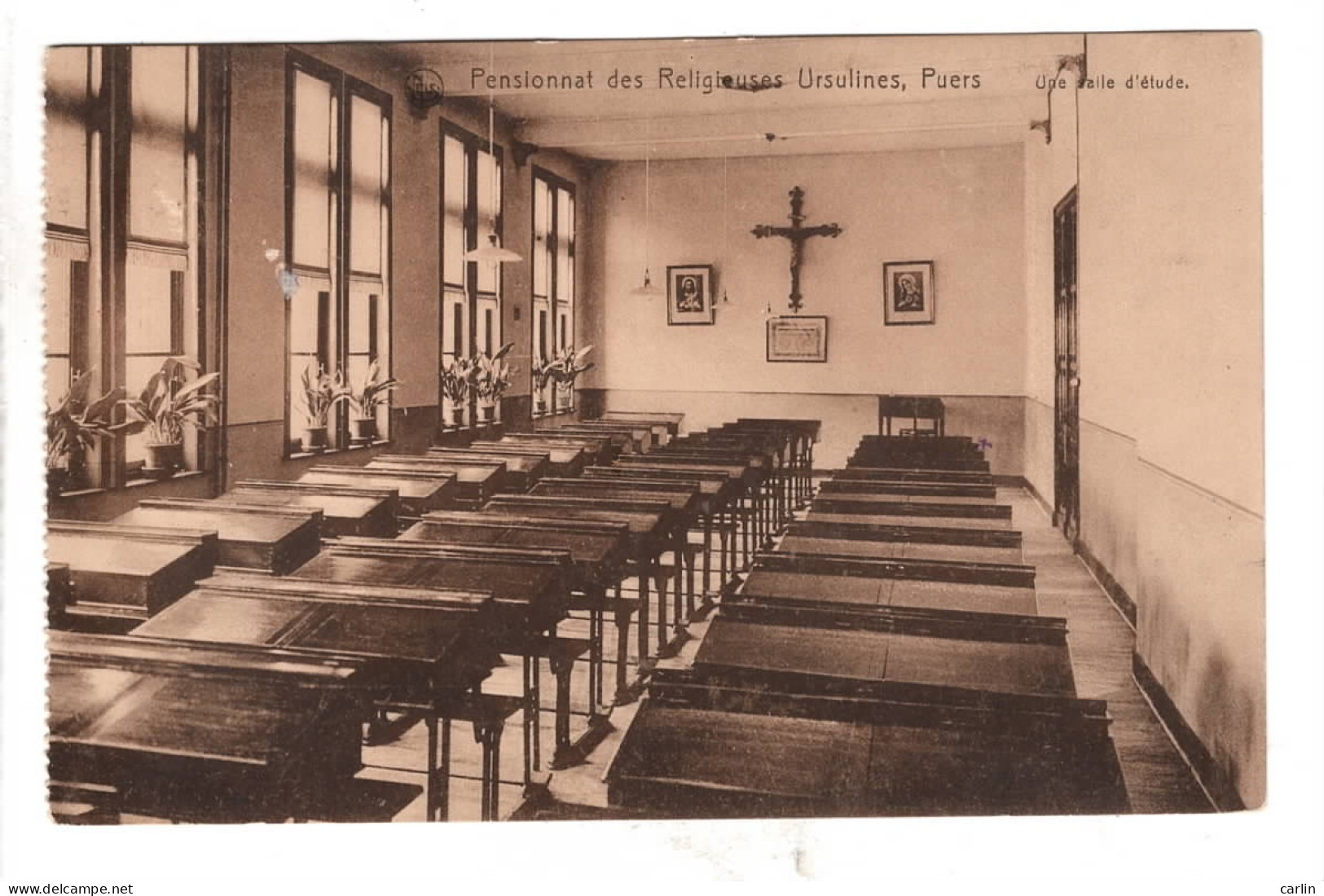 Puers Pensionnat Des Religieuses Ursulines Une Salle D'études - Puurs