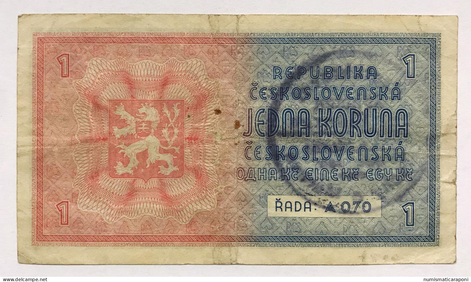 Bohemia & Moravia 1  Koruna Pick 1 LOTTO 2519 - Czech Republic