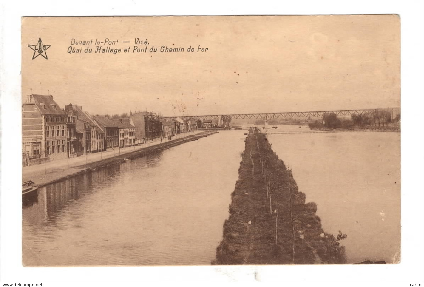 Devant Le Pont Visé Quai Du Halage Et Pont Du Chemin De Fer - Wezet