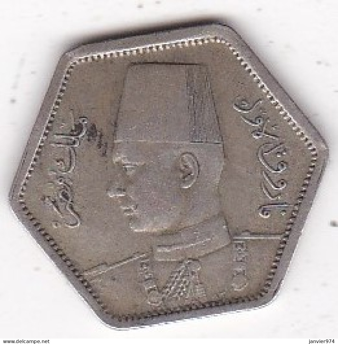 Egypte. 2 Piastres AH 1363 – 1944. Roi Farouk. Argent KM# 369 - Aegypten
