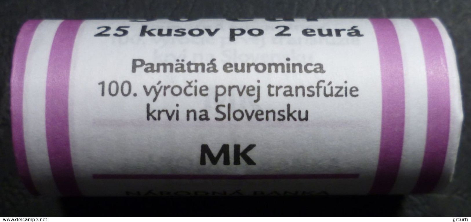 Slovacchia - 2 Euro 2023 - 100th First Blood Transfusion In Slovakia - Original Roll Of 25 Coins - Slovaquie