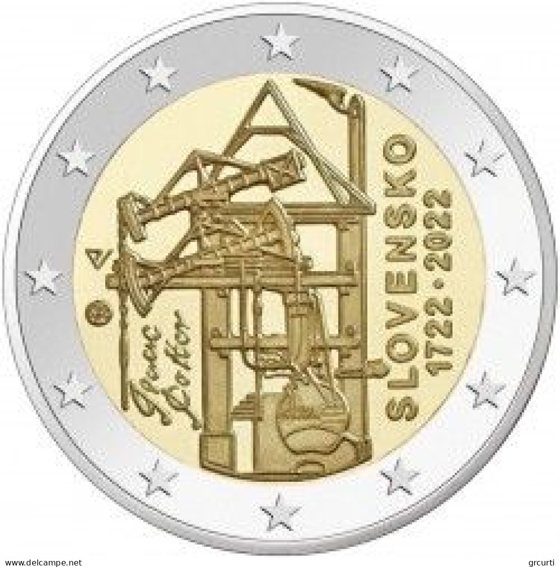 Slovacchia - 2 Euro 2022 - 300th Construction Of The First Steam Engine In Continental Europ - Original Roll Of 25 Coins - Slovakia