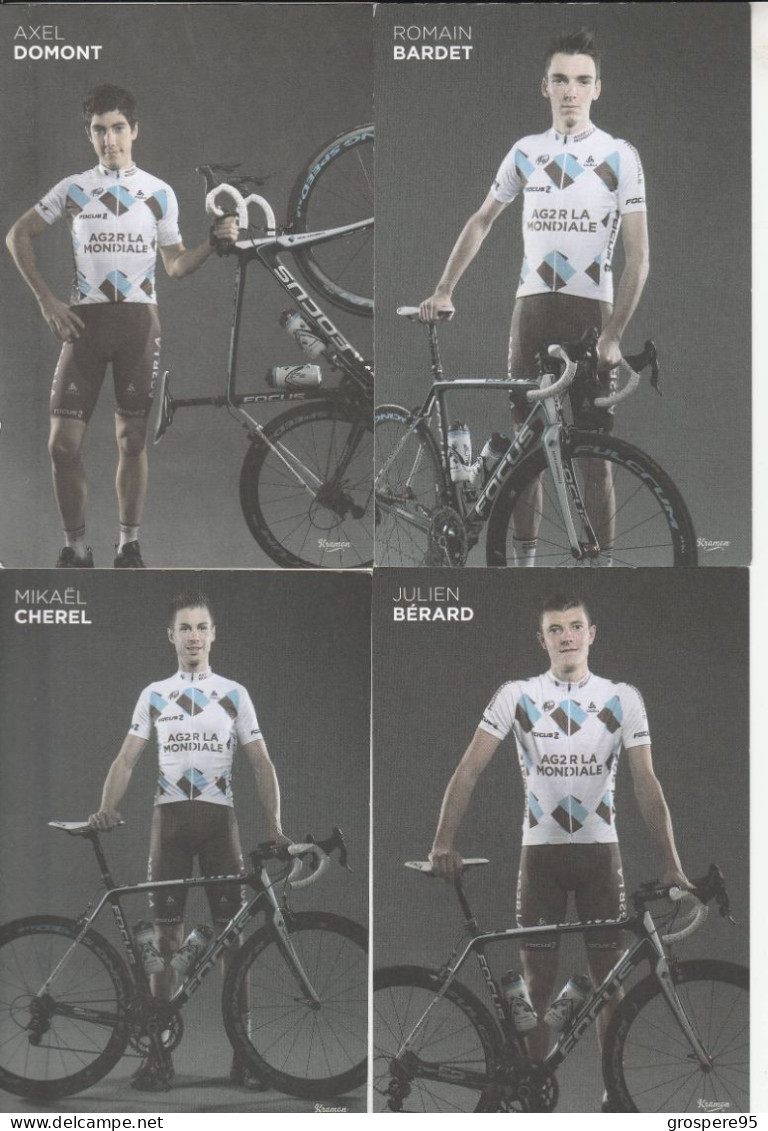 AG2R LA MONDIALE PHOTOS KRAMON ROMAIN BARDET JULIEN BERARD MIKAEL CHEREL AXEL DOMONT - Cycling