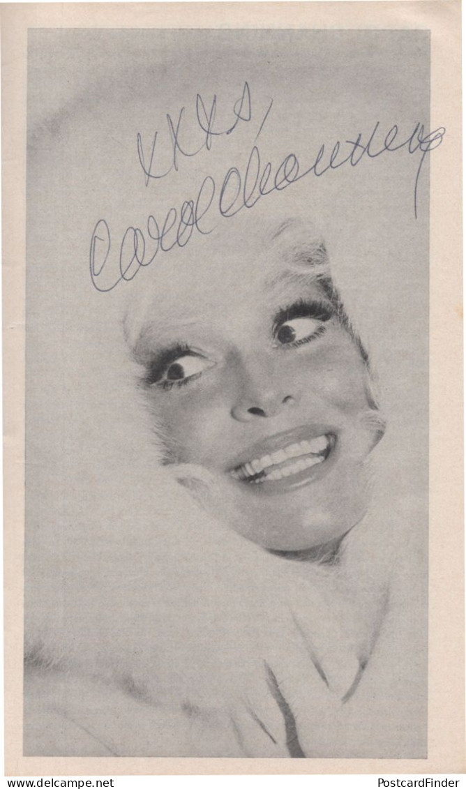 Carol Channing Hello Dolly Opening Night DOUBLE Hand Signed Theatre Programme - Actors & Comedians
