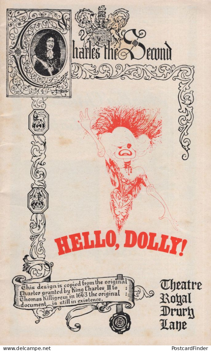 Carol Channing Hello Dolly Opening Night DOUBLE Hand Signed Theatre Programme - Actors & Comedians