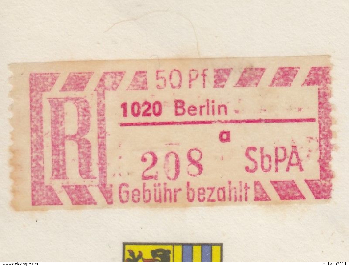 ⁕ Germany 1986 DDR ⁕ Berlin Registered Mail Cover, Leipzig Fair Mi.3003/3004 - Covers - Used