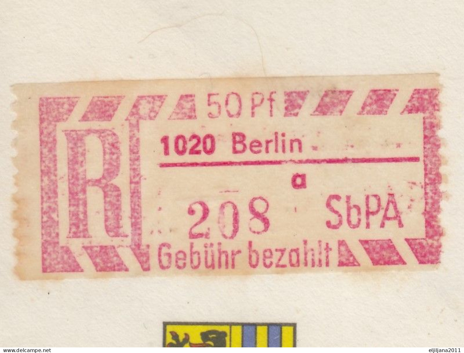 SALE !! 50 % OFF !! ⁕ Germany 1986 DDR ⁕ Berlin Registered Mail Cover, Leipzig Fair Mi.3003/3004 - Umschläge - Gebraucht