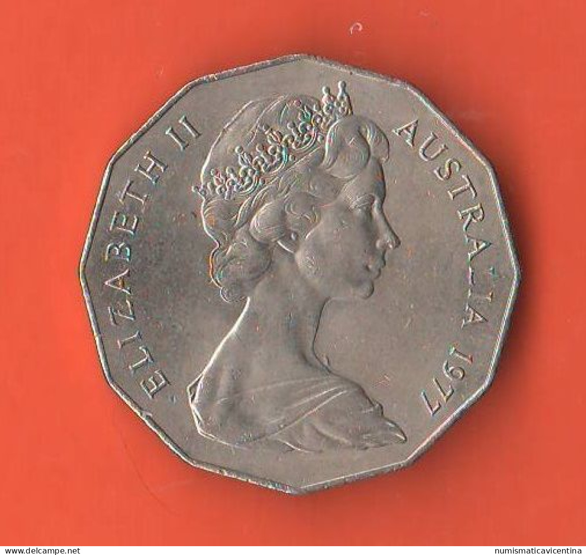 Australia 50 Cents 1977 Silver Jubilee Nickel Coin - 50 Cents