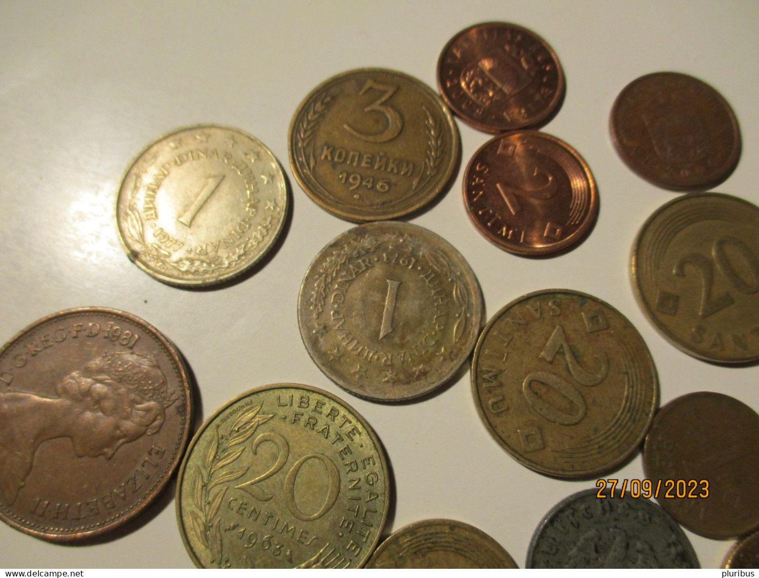 LOT OF COINS RUSSIA DEUTSCHES REICH LATVIA FINLAND POLAND Etc, 18-15 - Collections & Lots