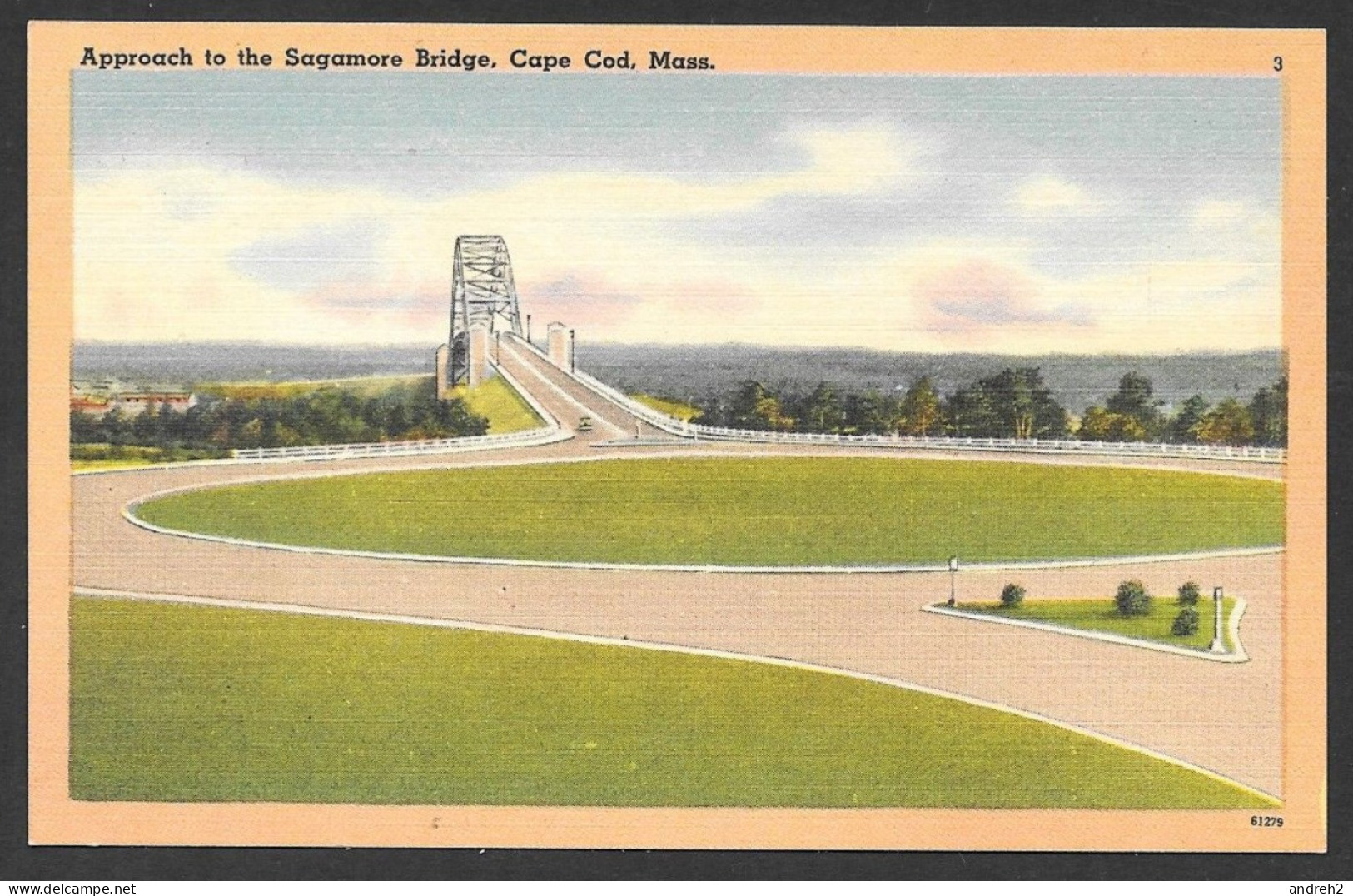 Cape Cod  Massachusetts - C.P.A.  The Approach To The Sagamore Bridge ( Pont ) Uncirculated - Non Circulée - No:61279 - Cape Cod