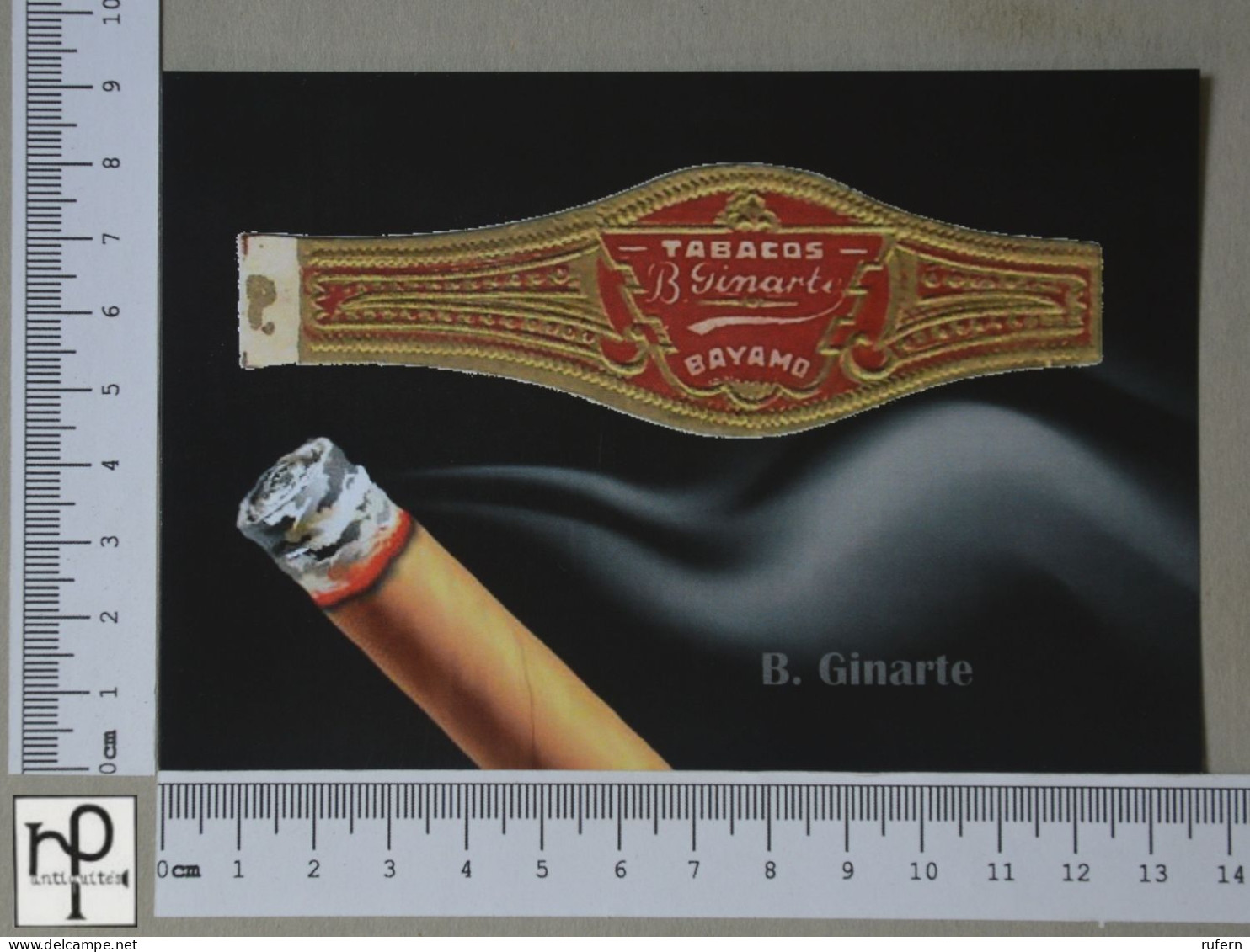 POSTCARD  - LE TABAC - BAGUE DE CIGARE - 2 SCANS  - (Nº56828) - Tabac