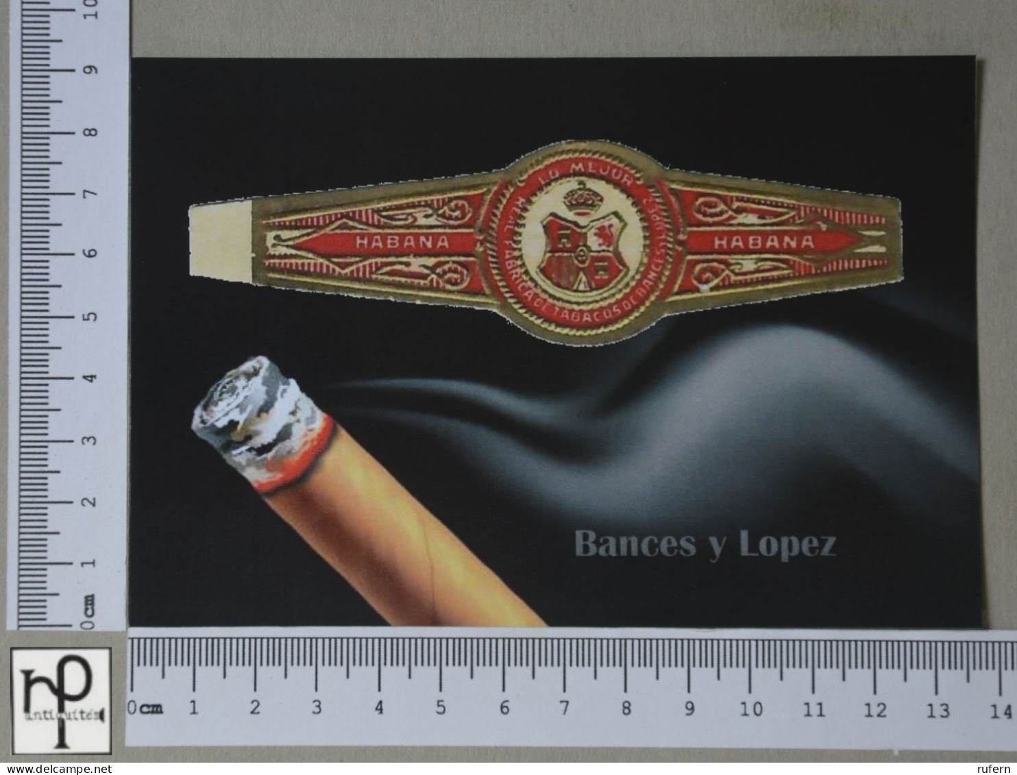 POSTCARD  - LE TABAC - BAGUE DE CIGARE - 2 SCANS  - (Nº56829) - Tabacco