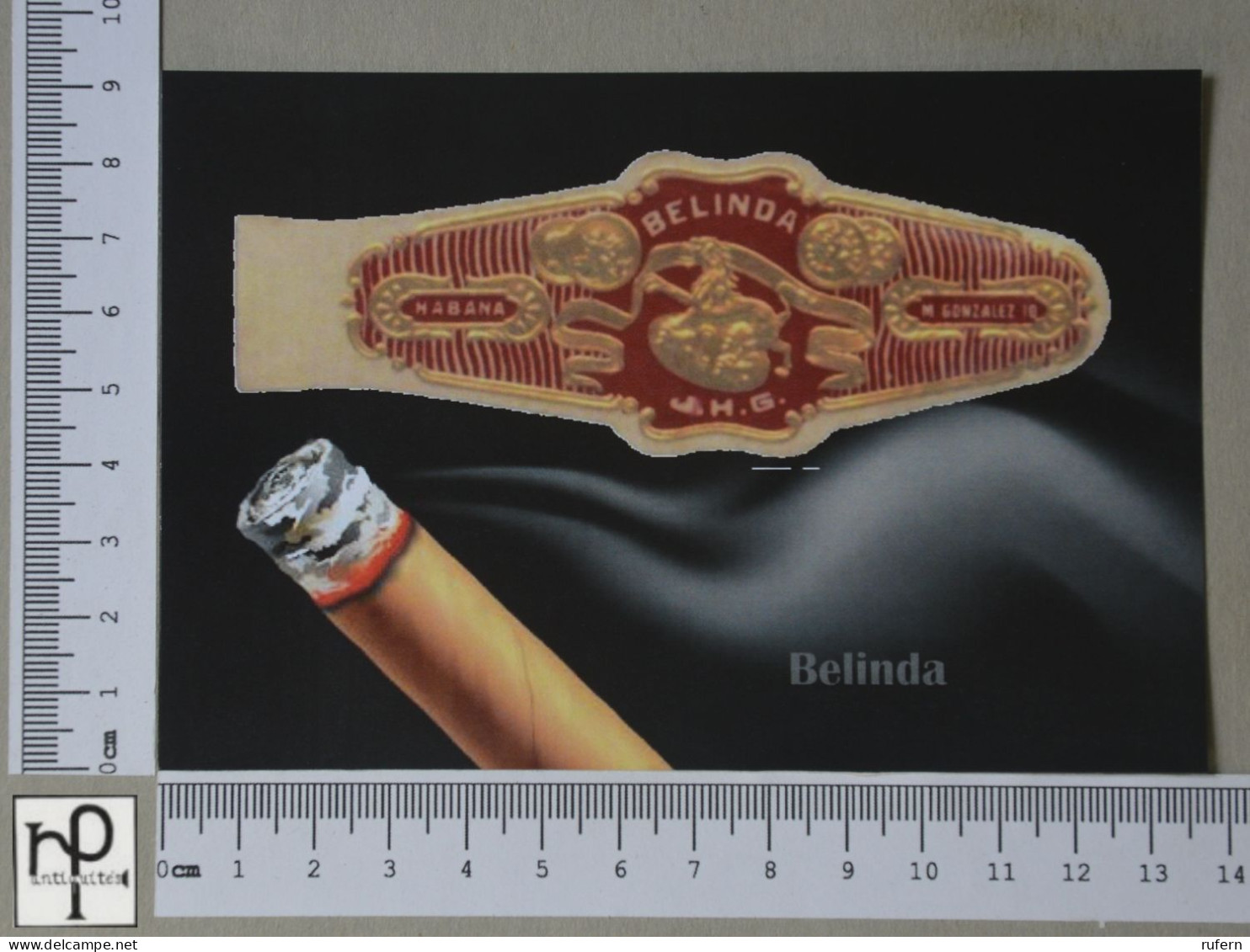 POSTCARD  - LE TABAC - BAGUE DE CIGARE - 2 SCANS  - (Nº56833) - Tobacco