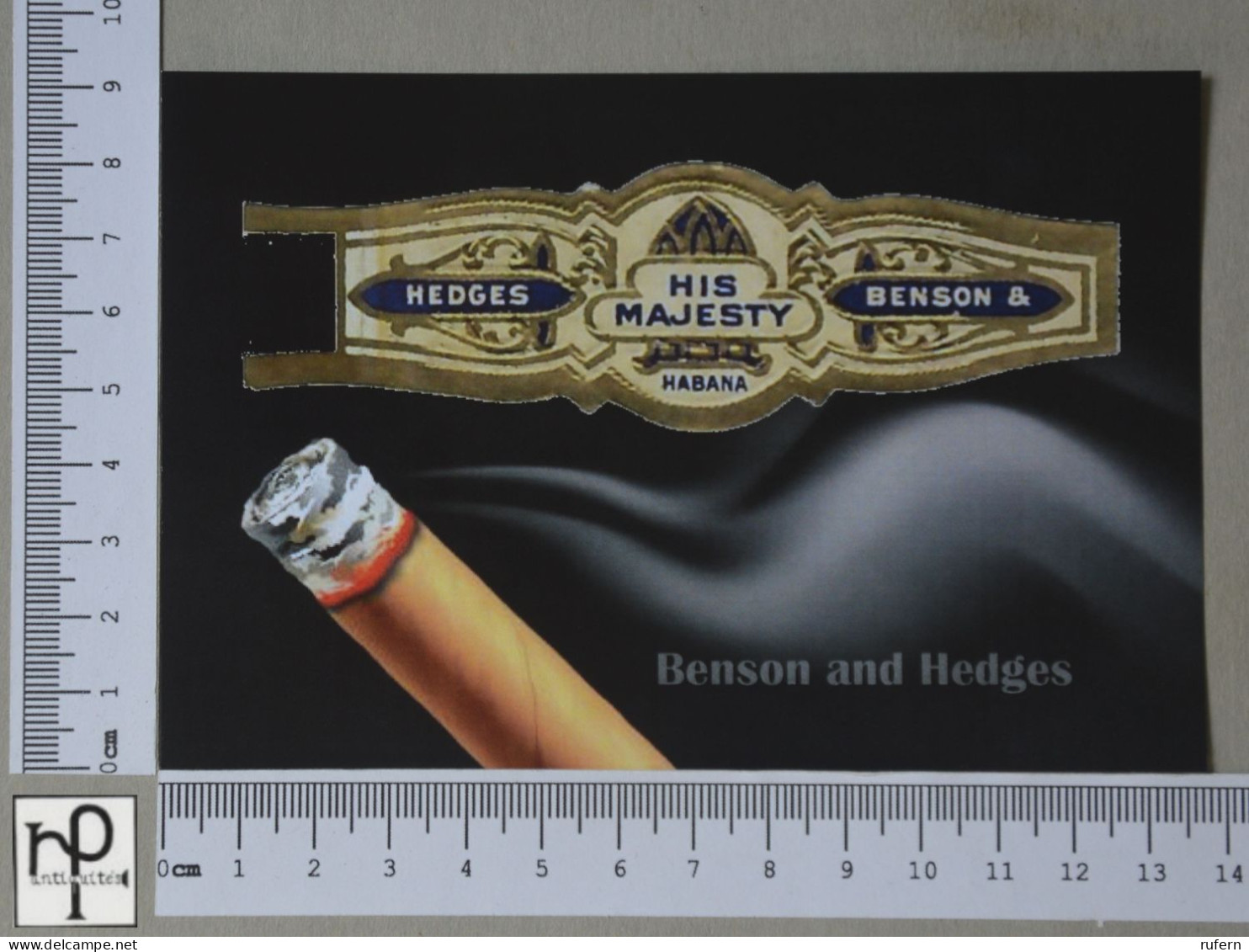 POSTCARD  - LE TABAC - BAGUE DE CIGARE - 2 SCANS  - (Nº56835) - Tabacco