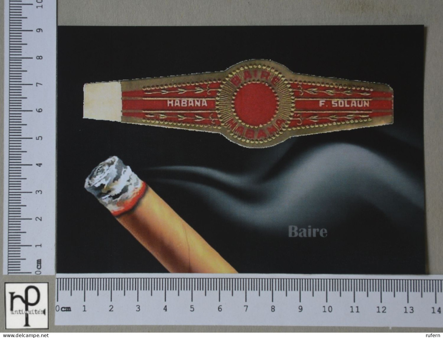 POSTCARD  - LE TABAC - BAGUE DE CIGARE - 2 SCANS  - (Nº56836) - Tobacco