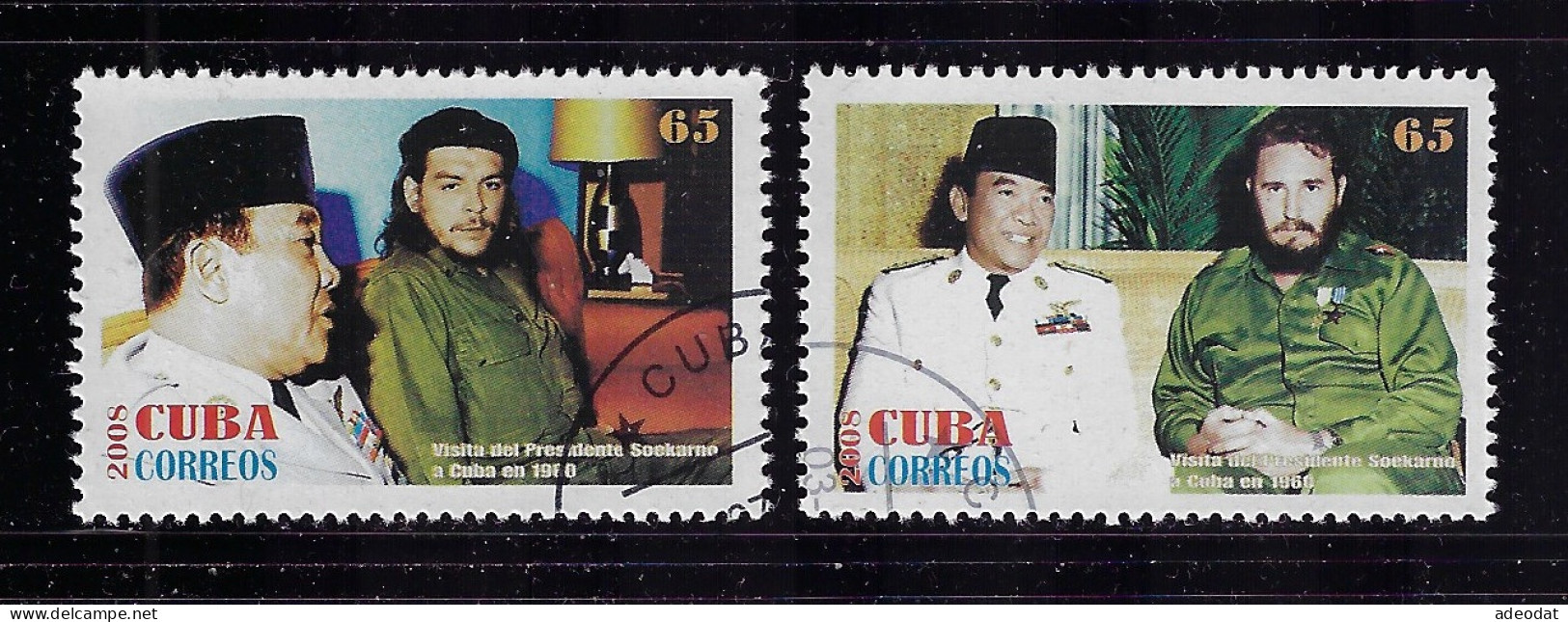 CUBA 2008 STAMPWORLD 5113-5114 CANCELLED - Used Stamps