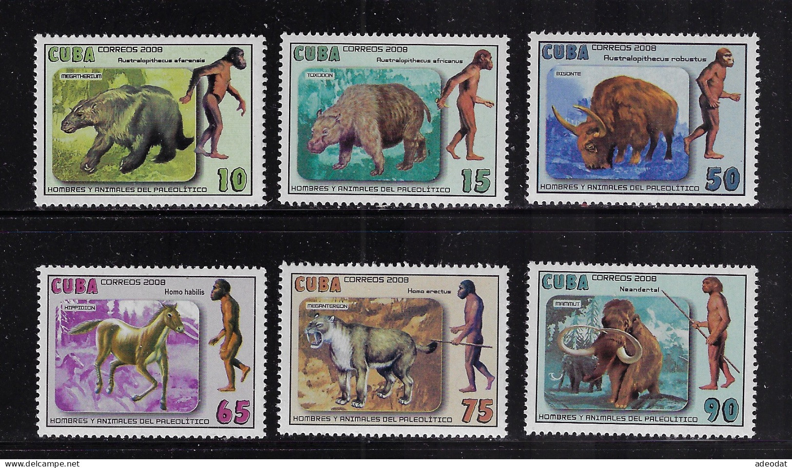 CUBA 2008 STAMPWORLD 5122-5127 MNH - Oblitérés