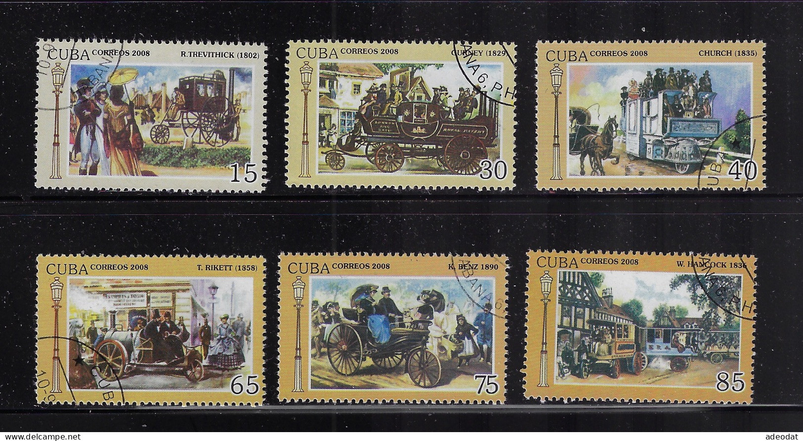 CUBA 2008 STAMPWORLD 5130-5135 MNH - Used Stamps