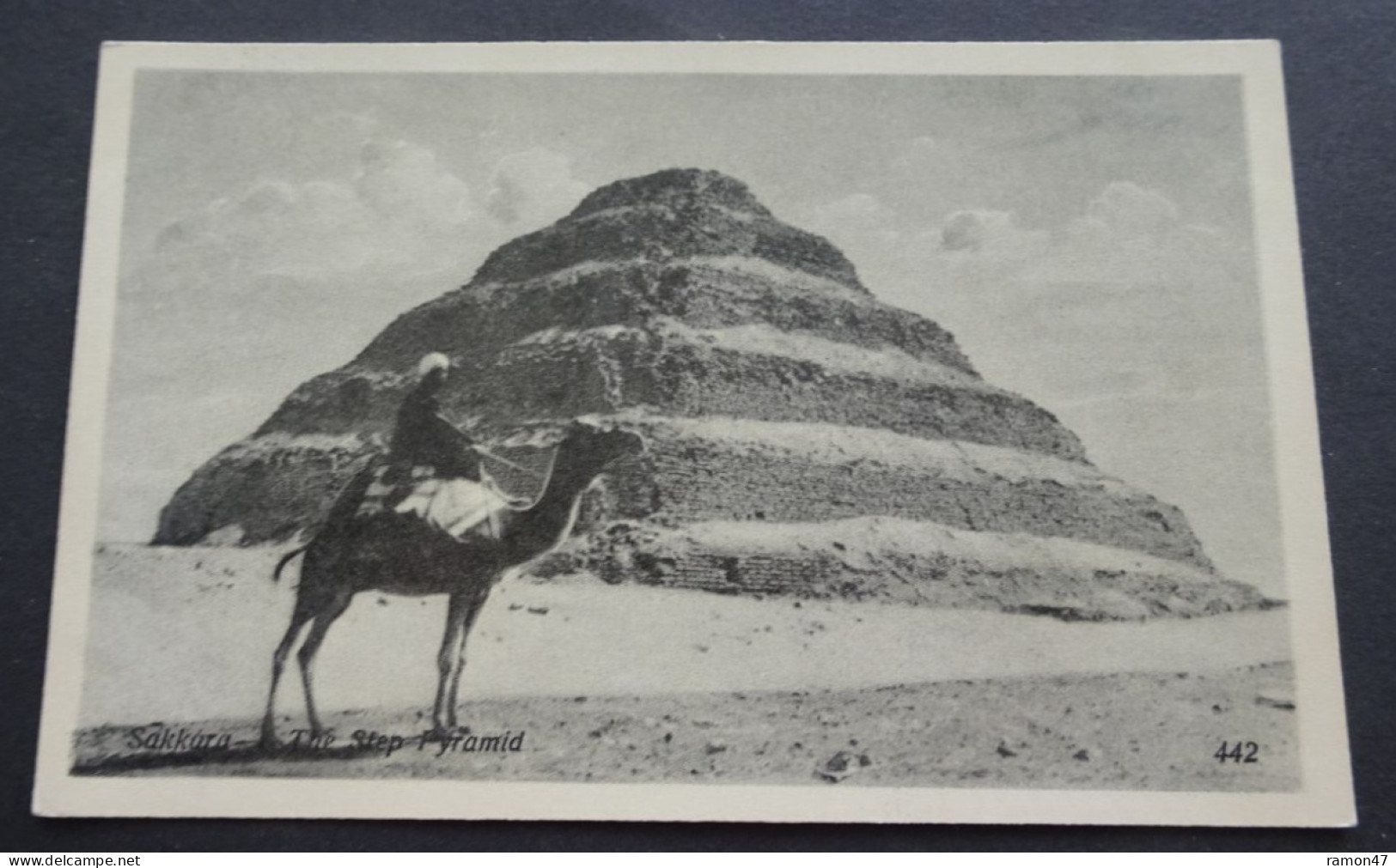 Sakkara - The Step Pyramid - Publ. & Copyright The Oriental Commercial Bureau Port Said - # 442 - Pyramides