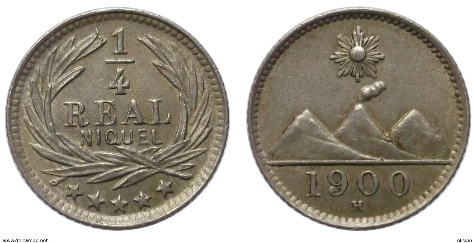 1/4 Real 1900 H (Guatemala) - Guatemala