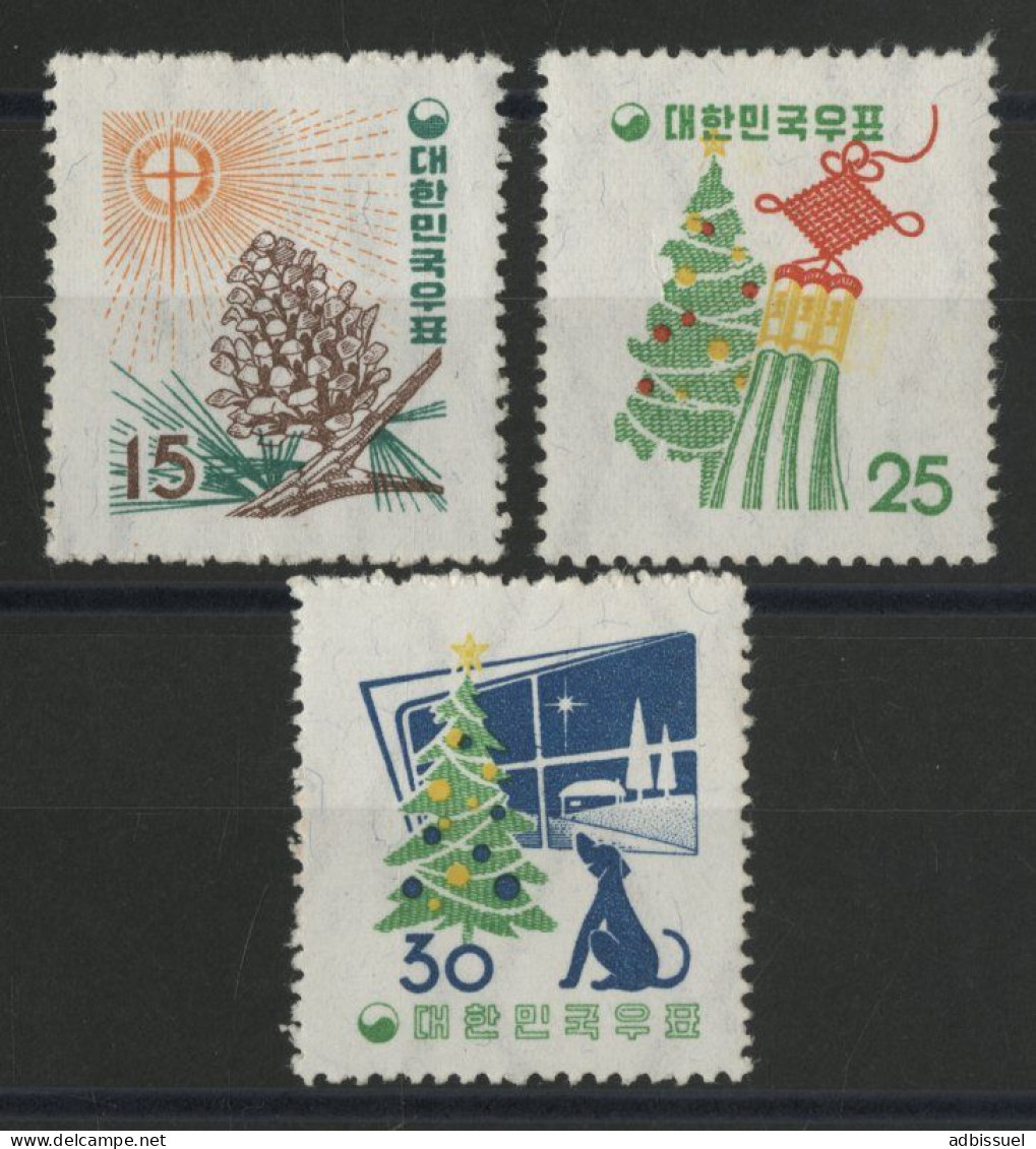 COREE DU SUD N° 201 à 203 NATIVITE Cote 40 € Neufs ** (MNH) TB - Korea (Zuid)