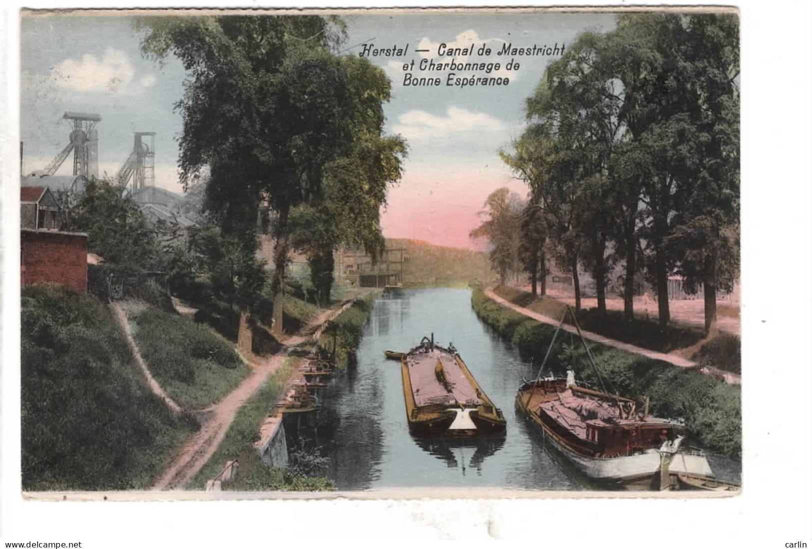 Herstal - Canal De Maestricht Et Charbonnage De Bonne Esperance ( Péniche ) - Herstal