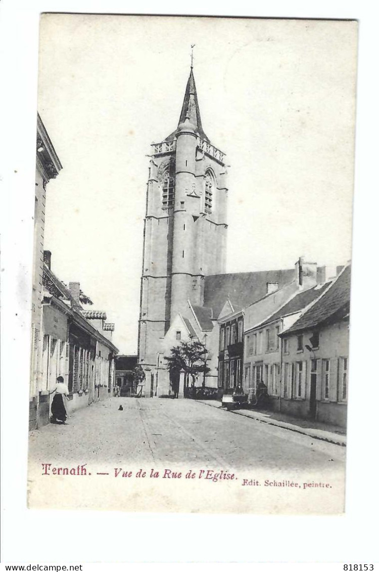 Ternat  Ternath - Vue De La Rue De L'Eglise - Ternat