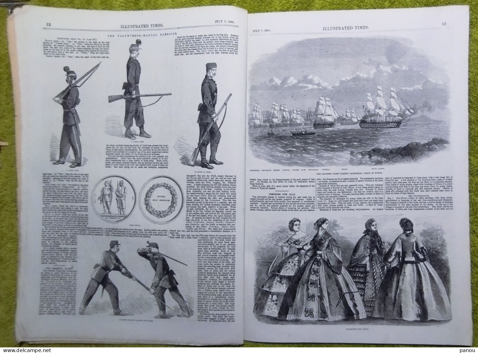 THE ILLUSTRATED TIMES 275. JULY 7, 1860 VOLUNTEERS BADEN NAPOLEON PRUSSIA  ANNEXATION SAVOY SAVOIE NICE - Other & Unclassified