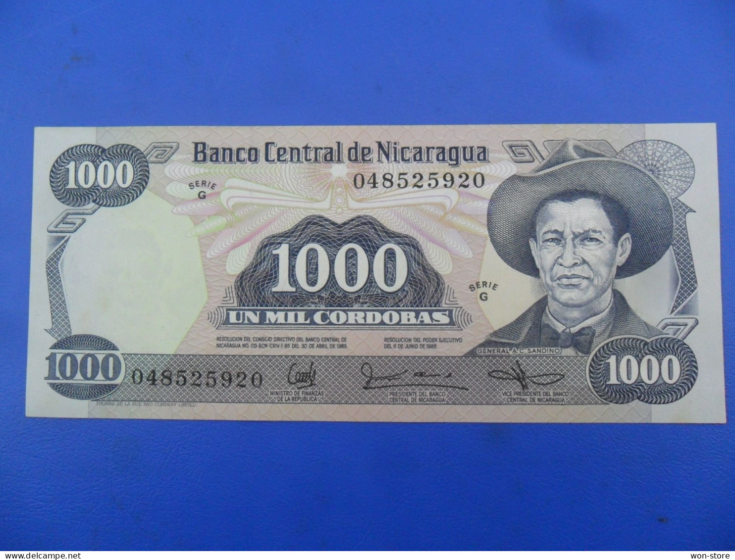 9486 - Nicaragua 1,000 Cordobas 1985 - Nicaragua