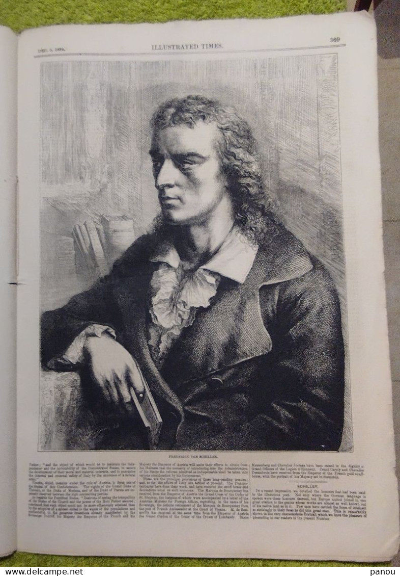 THE ILLUSTRATED TIMES 244. DECEMBER 3, 1859 JEWS MOROCCO MAROC ISRAEL ALGERIA BELGRADE SERVIA SARDINIA SARDEGNA ZURICH - Other & Unclassified