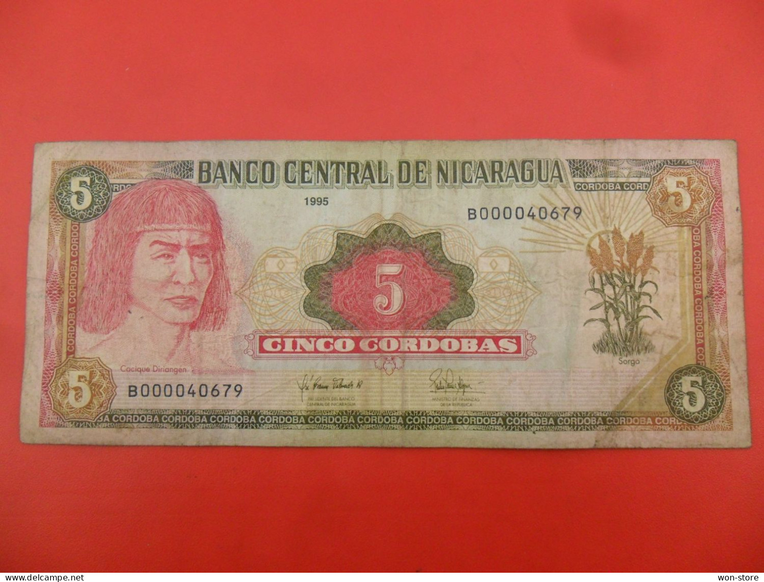8367 - Nicaragua 5 Cordobas 1995 - Nicaragua