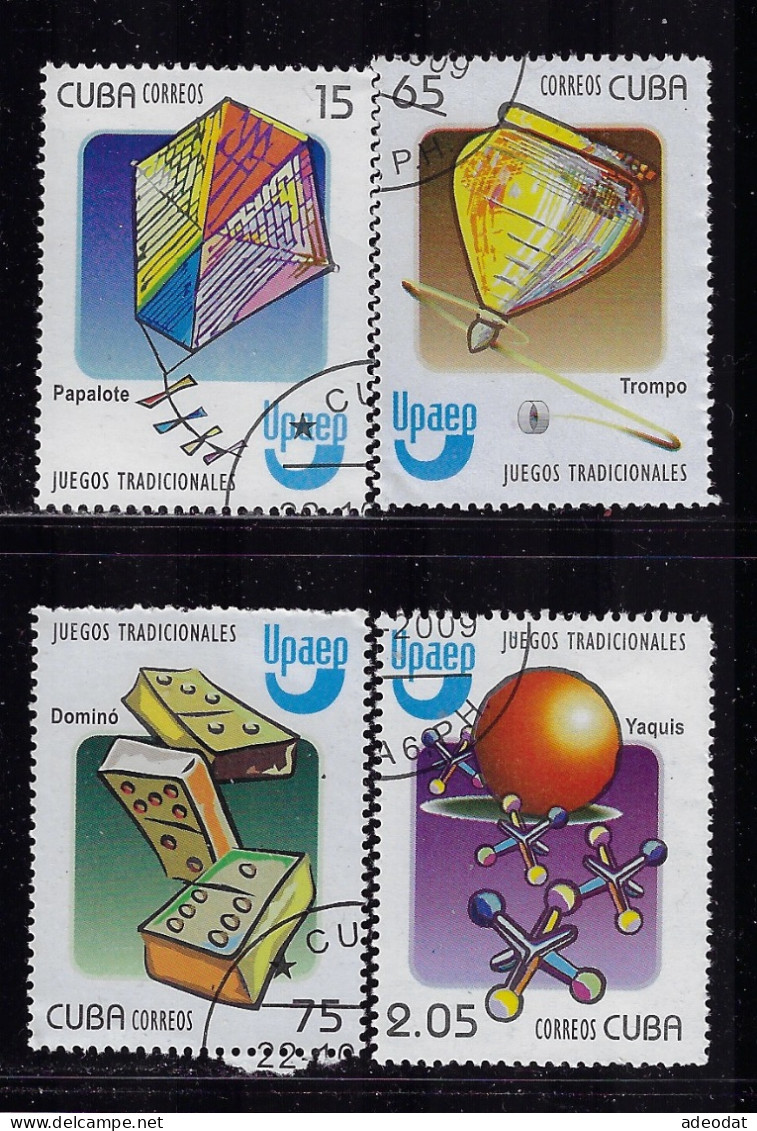 CUBA 2009 STAMPWORLD 5329-5332 CANCELLED - Gebraucht