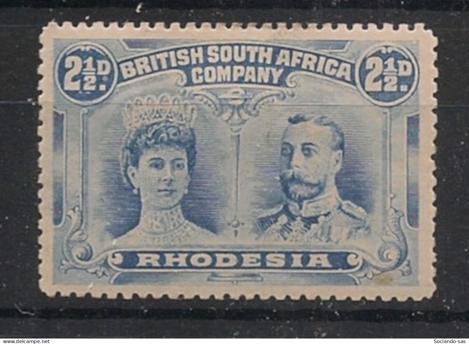 RHODESIA - 1910 - N°YT. 24 - 2p 1/2 Outremer - Neuf* / MH VF - Northern Rhodesia (...-1963)