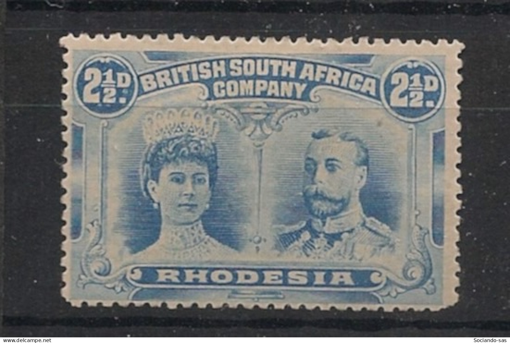 RHODESIA - 1910 - N°YT. 24 - 2p 1/2 Outremer - Neuf* / MH VF - Rhodésie Du Nord (...-1963)