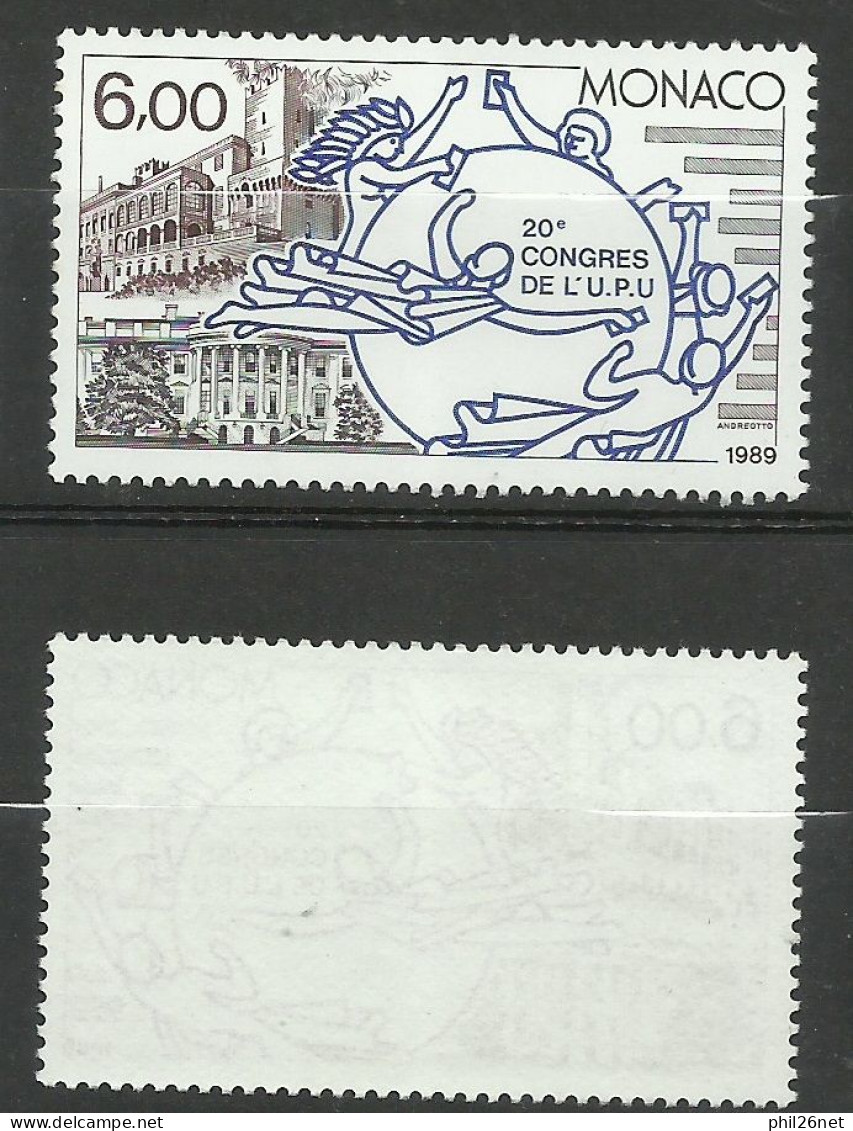 Monaco  N° 1702   Union  Postale Universelle    Neuf  * *       B/TB  Voir Scans   Soldé  ! ! ! - WPV (Weltpostverein)