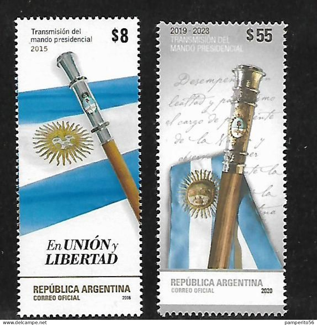 ARGENTINA - AÑO 2016 - 2020 - TRANSMISION DEL MANDO PRESIDENCIAL - *MNH* - Unused Stamps