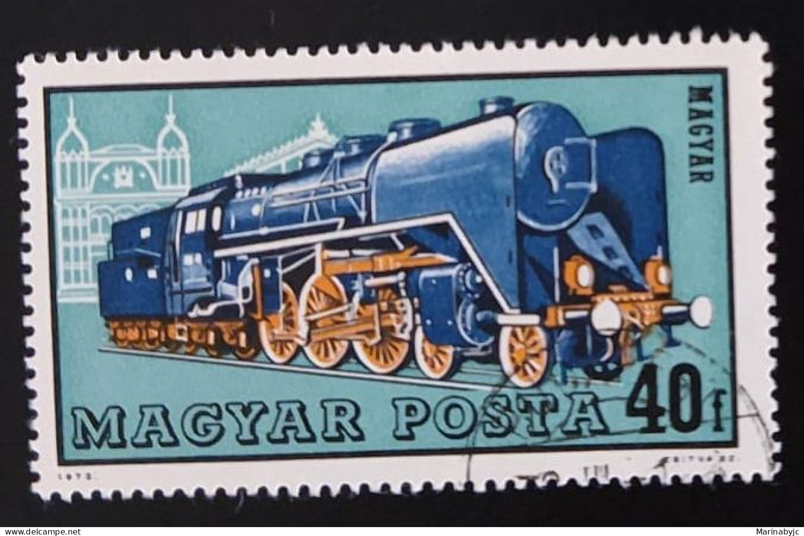 SD)1972,HUNGARY, LOCOMOTIVES, USED - Sammlungen