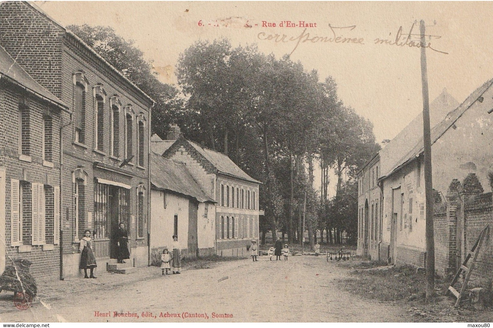 ACHEUX-EN-AMIENOIS  -  Rue D'En-Haut - Acheux En Amienois