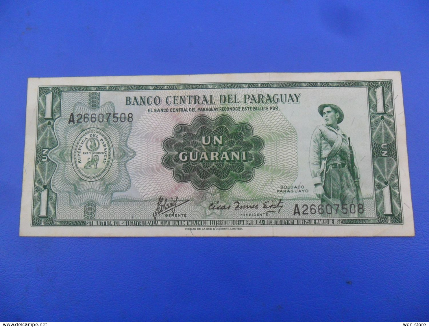 9484 - Paraguay 1 Guarani 1963 - Paraguay