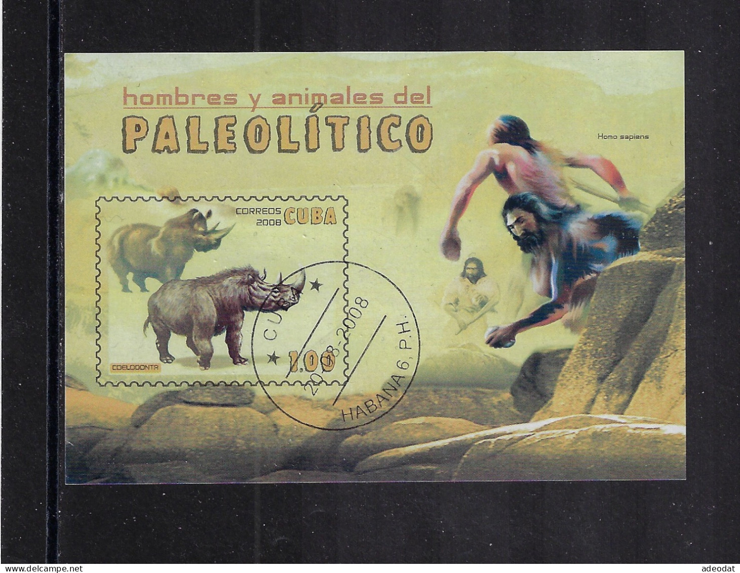 CUBA 2008 MINI SHEET STAMPWORLD 5128 CANCELLED - Gebraucht