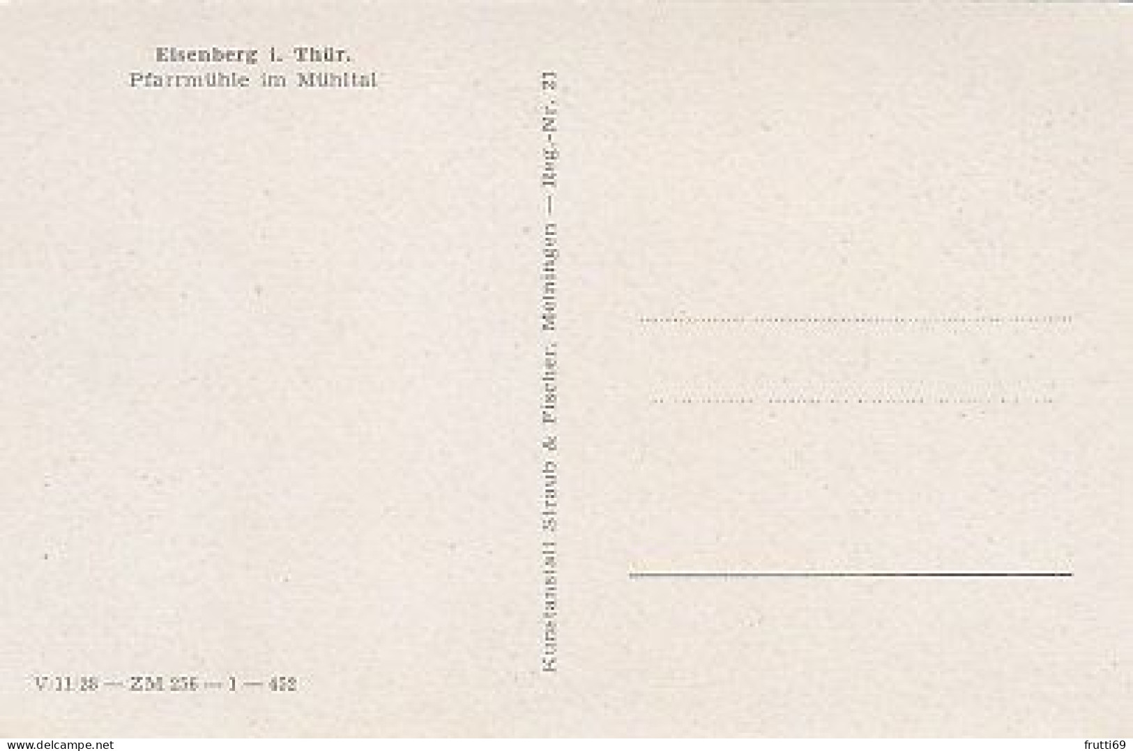 AK 166485 GERMANY - Eisenberg / Thür. - Pfarrmühle Im Mühltal - Eisenberg