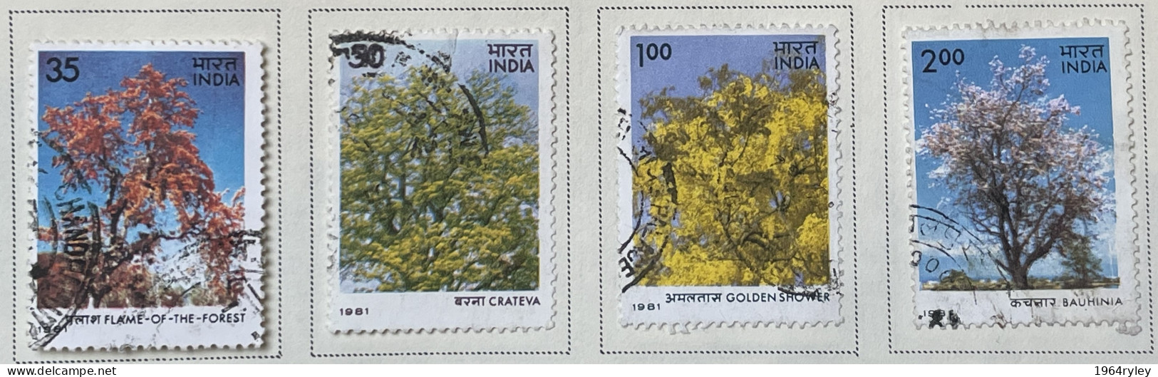 INDIA - (0) - 1981  #  930/933    SEE PHOTO FOR CONDITION OF STAMP(S) - Oblitérés