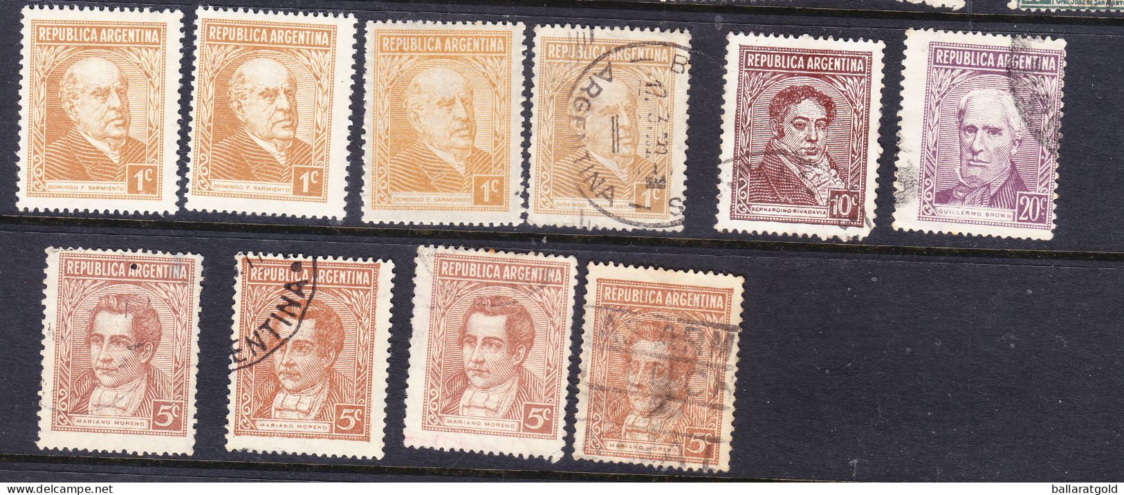 Argentina 1935 Portaits Issues - Usati