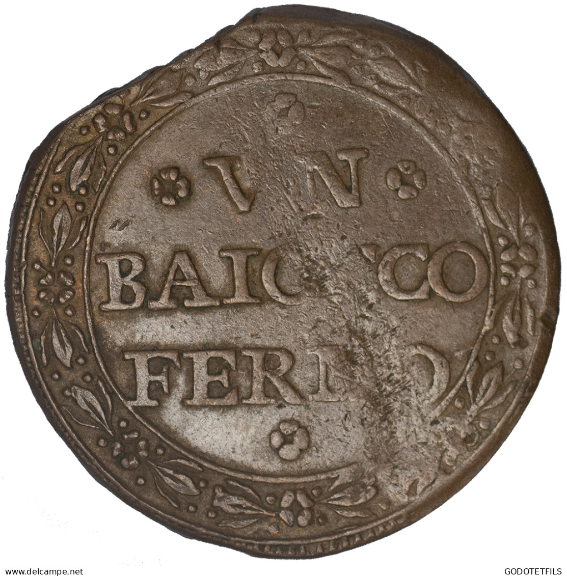 Italie-République Romaine- Un Baiocco 1798 Fermo - Other & Unclassified