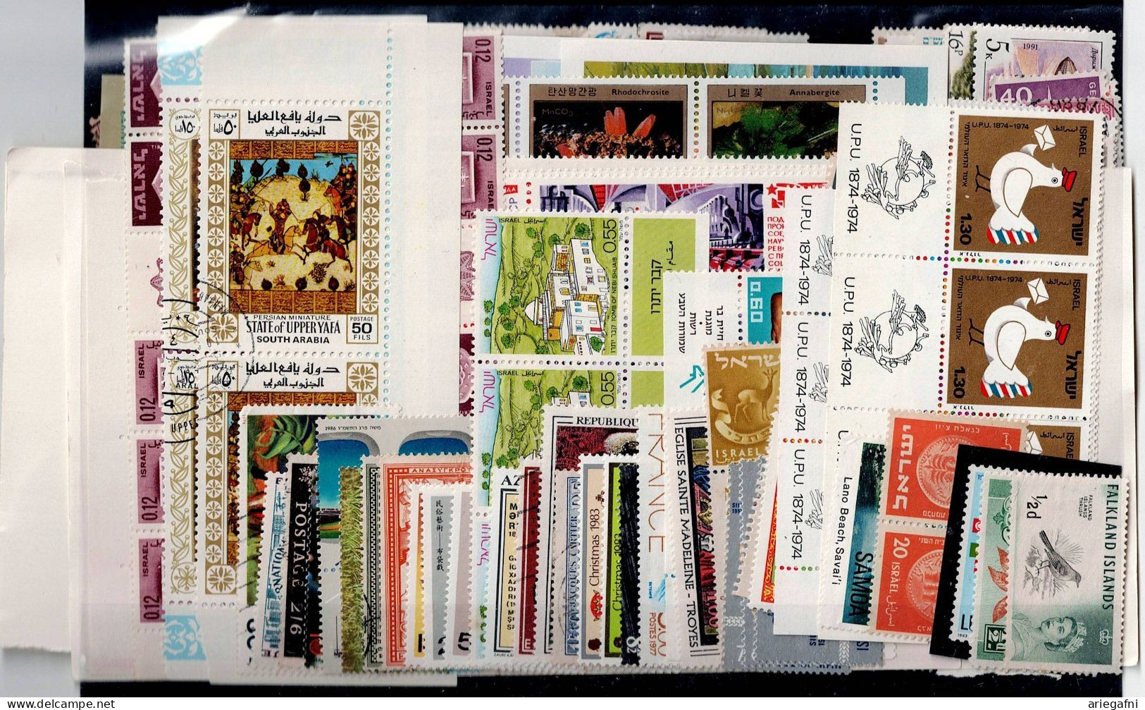 LOT OF 270 STAMPS MINT+USED +16 BLOCKS MI- 80 EURO VF!! - Collections (sans Albums)