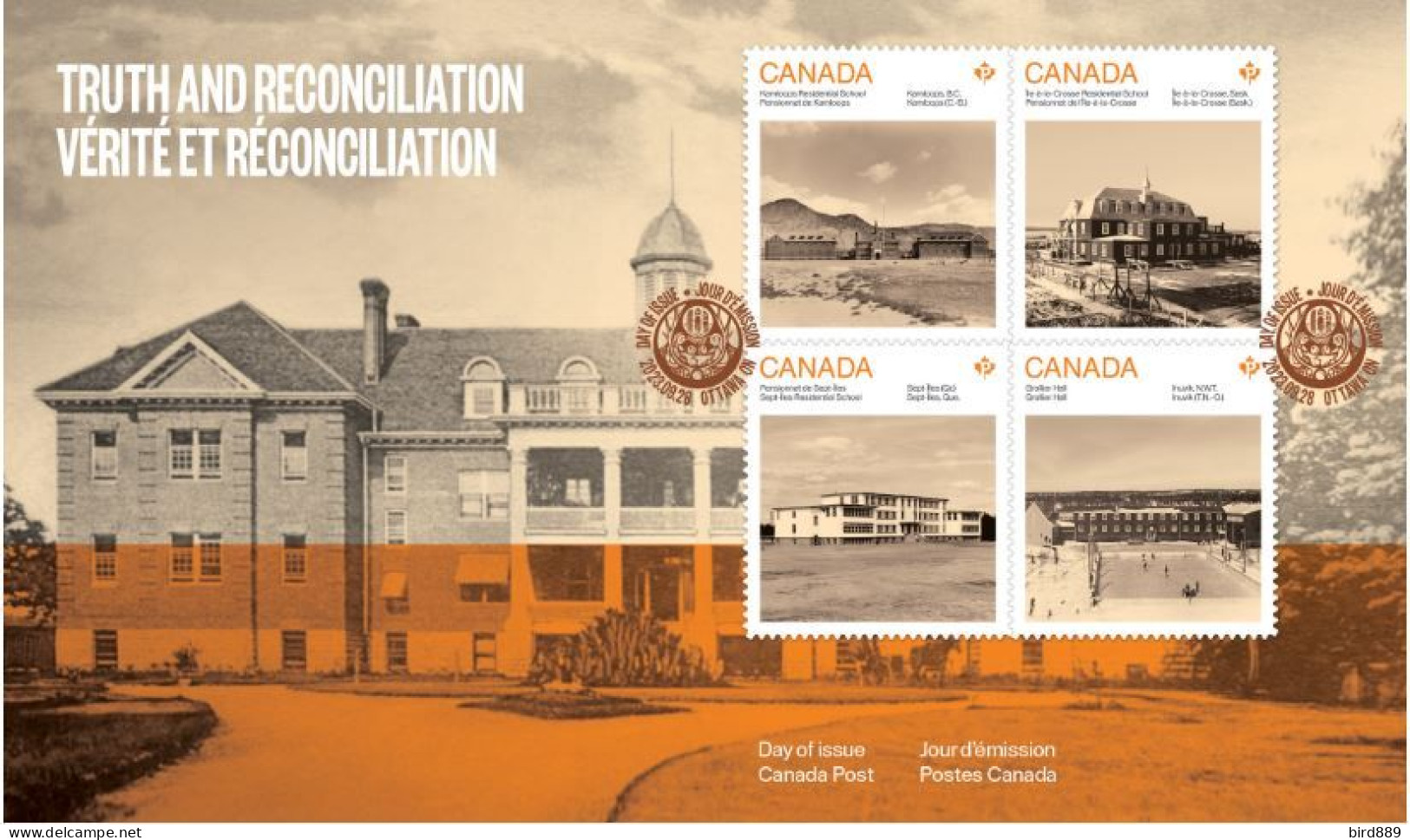 2023 Canada First Nations, Inuit And Métis Reconciliation Residential Schools Set Of 4 FDC See Both Images - 2011-...